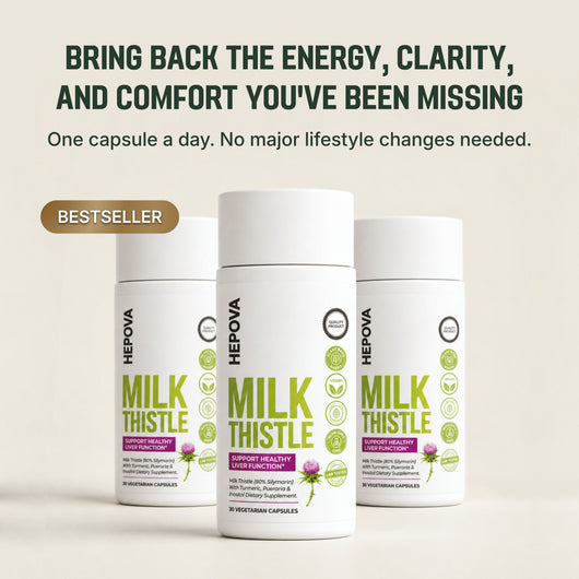 Hepova™ Milk Thistle Liver & Bloat Support