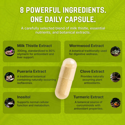 Hepova™ Milk Thistle Liver & Bloat Support