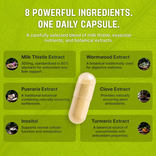 Hepova™ Milk Thistle Liver & Bloat Support
